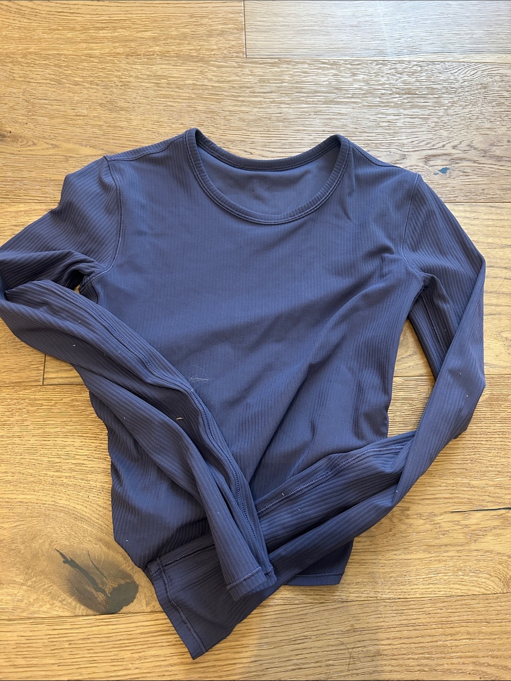 lululemon athletica Navy Ribbed Long-Sleeve Crew